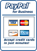 Sign up for PayPal and start accepting credit card payments instantly.